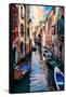 Venetian Sunlight - Iconic Venice Canal-Philippe HUGONNARD-Framed Stretched Canvas