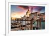 Venetian Sunlight - Last rays of sun on Santa Maria-Philippe HUGONNARD-Framed Photographic Print