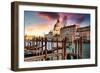 Venetian Sunlight - Last rays of sun on Santa Maria-Philippe HUGONNARD-Framed Photographic Print