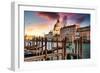 Venetian Sunlight - Last rays of sun on Santa Maria-Philippe HUGONNARD-Framed Photographic Print