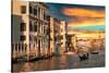 Venetian Sunlight - Last Rays-Philippe HUGONNARD-Stretched Canvas