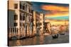 Venetian Sunlight - Last Rays-Philippe HUGONNARD-Stretched Canvas