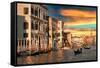 Venetian Sunlight - Last Rays-Philippe HUGONNARD-Framed Stretched Canvas