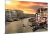 Venetian Sunlight - Late afternoon on the Grand Canal-Philippe HUGONNARD-Mounted Photographic Print