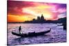 Venetian Sunlight - Majestic Indigo Sunset-Philippe HUGONNARD-Stretched Canvas