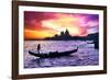 Venetian Sunlight - Majestic Indigo Sunset-Philippe HUGONNARD-Framed Photographic Print