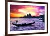 Venetian Sunlight - Majestic Indigo Sunset-Philippe HUGONNARD-Framed Photographic Print