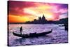 Venetian Sunlight - Majestic Indigo Sunset-Philippe HUGONNARD-Stretched Canvas