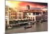 Venetian Sunlight - Market Sunrise-Philippe HUGONNARD-Mounted Photographic Print