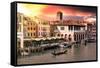 Venetian Sunlight - Market Sunrise-Philippe HUGONNARD-Framed Stretched Canvas