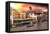 Venetian Sunlight - Market Sunrise-Philippe HUGONNARD-Framed Stretched Canvas