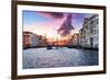 Venetian Sunlight - Pink Purple Sunset-Philippe HUGONNARD-Framed Photographic Print