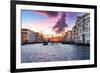 Venetian Sunlight - Pink Purple Sunset-Philippe HUGONNARD-Framed Photographic Print