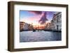 Venetian Sunlight - Pink Purple Sunset-Philippe HUGONNARD-Framed Premium Photographic Print