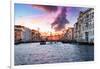 Venetian Sunlight - Pink Purple Sunset-Philippe HUGONNARD-Framed Photographic Print