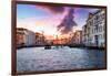 Venetian Sunlight - Pink Purple Sunset-Philippe HUGONNARD-Framed Photographic Print