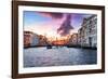 Venetian Sunlight - Pink Purple Sunset-Philippe HUGONNARD-Framed Photographic Print