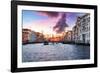 Venetian Sunlight - Pink Purple Sunset-Philippe HUGONNARD-Framed Photographic Print