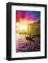 Venetian Sunlight - Pink Sunset-Philippe HUGONNARD-Framed Photographic Print