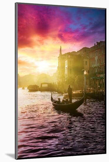 Venetian Sunlight - Pink Sunset-Philippe HUGONNARD-Mounted Photographic Print