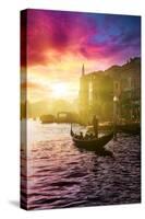 Venetian Sunlight - Pink Sunset-Philippe HUGONNARD-Stretched Canvas
