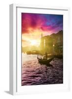 Venetian Sunlight - Pink Sunset-Philippe HUGONNARD-Framed Photographic Print