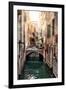 Venetian Sunlight - Red Bricks Bridge-Philippe HUGONNARD-Framed Photographic Print