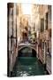 Venetian Sunlight - Red Bricks Bridge-Philippe HUGONNARD-Stretched Canvas