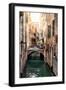Venetian Sunlight - Red Bricks Bridge-Philippe HUGONNARD-Framed Photographic Print