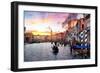 Venetian Sunlight - Rialto Sunset-Philippe HUGONNARD-Framed Photographic Print