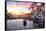 Venetian Sunlight - Rialto Sunset-Philippe HUGONNARD-Framed Stretched Canvas