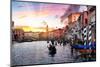 Venetian Sunlight - Rialto Sunset-Philippe HUGONNARD-Mounted Photographic Print