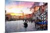 Venetian Sunlight - Rialto Sunset-Philippe HUGONNARD-Mounted Photographic Print