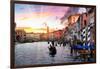 Venetian Sunlight - Rialto Sunset-Philippe HUGONNARD-Framed Photographic Print