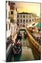 Venetian Sunlight - Rio di S. Provoio at Sunset-Philippe HUGONNARD-Mounted Photographic Print