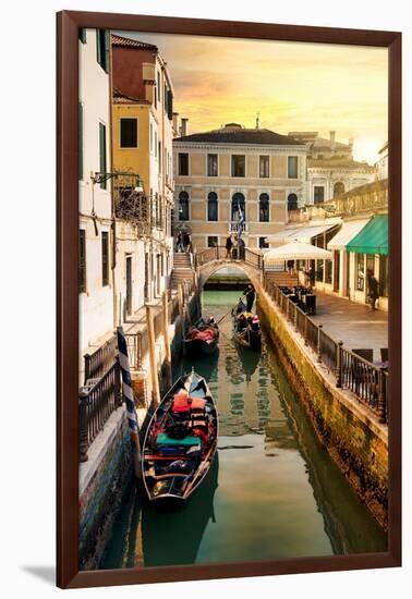 Venetian Sunlight - Rio di S. Provoio at Sunset-Philippe HUGONNARD-Framed Photographic Print