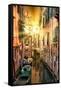 Venetian Sunlight - Rio Tera Secondo Sunset-Philippe HUGONNARD-Framed Stretched Canvas