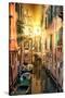 Venetian Sunlight - Rio Tera Secondo Sunset-Philippe HUGONNARD-Stretched Canvas