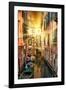 Venetian Sunlight - Rio Tera Secondo Sunset-Philippe HUGONNARD-Framed Photographic Print