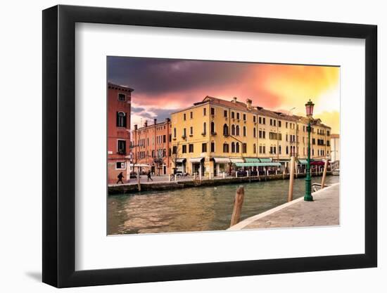 Venetian Sunlight - Rio Terà Sunset-Philippe HUGONNARD-Framed Photographic Print