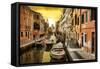 Venetian Sunlight - San Barnaba Sunset-Philippe HUGONNARD-Framed Stretched Canvas