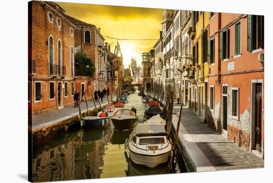 Venetian Sunlight - San Barnaba Sunset-Philippe HUGONNARD-Stretched Canvas