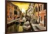 Venetian Sunlight - San Barnaba Sunset-Philippe HUGONNARD-Framed Photographic Print