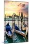 Venetian Sunlight - San Giorgio Maggiore Sunset-Philippe HUGONNARD-Mounted Photographic Print