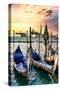 Venetian Sunlight - San Giorgio Maggiore Sunset-Philippe HUGONNARD-Stretched Canvas