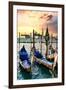 Venetian Sunlight - San Giorgio Maggiore Sunset-Philippe HUGONNARD-Framed Photographic Print