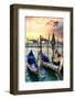 Venetian Sunlight - San Giorgio Maggiore Sunset-Philippe HUGONNARD-Framed Photographic Print