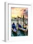 Venetian Sunlight - San Giorgio Maggiore Sunset-Philippe HUGONNARD-Framed Photographic Print