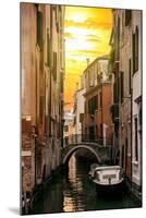 Venetian Sunlight - Small Canal Bridge-Philippe HUGONNARD-Mounted Photographic Print