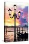 Venetian Sunlight - Street Lamp-Philippe HUGONNARD-Stretched Canvas